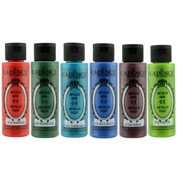 CADENCE METALİK 70ML 6LI SET ürün görseli 1