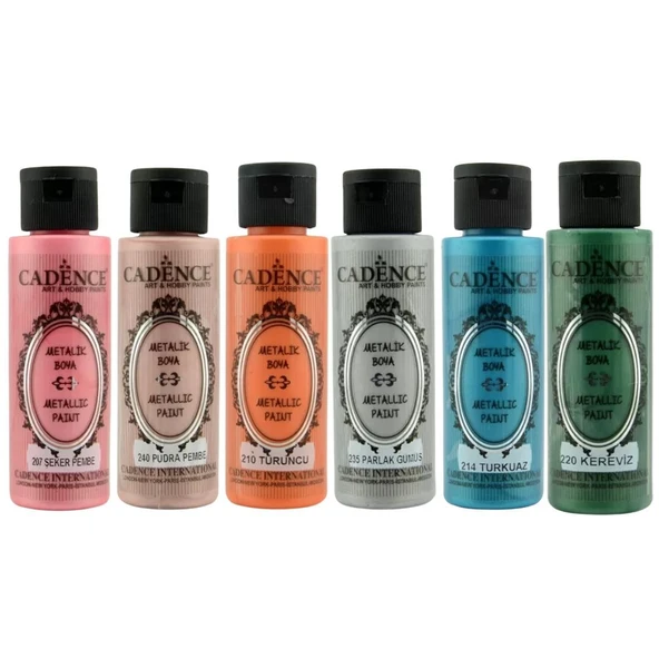 CADENCE METALİK 70ML 6LI SET ürün görseli 1