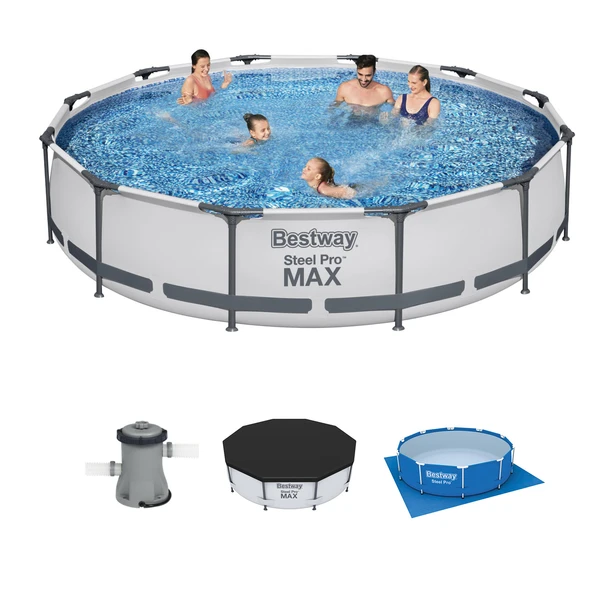 BESTWAY  STEEL PRO MAX PREFABRİK HAVUZ SET BW453 56416 ( 366 cm x 76 cm ) ürün görseli 1