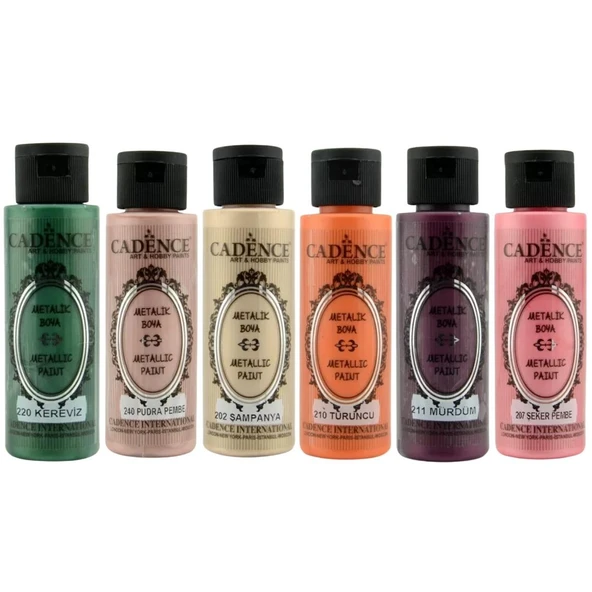 CADENCE METALİK 70ML 6LI SET ürün görseli 1