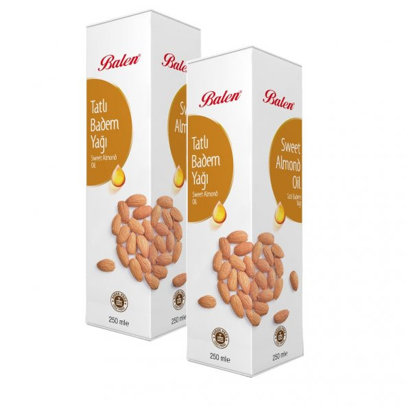 Balen Tatlı Badem Yağı 2 x 250 ML ürün görseli 1