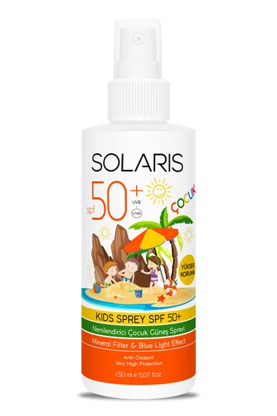 Solaris Çocuk Güneş Kremi Sprey SPF 50+ Yüksek Kor ürün görseli 1