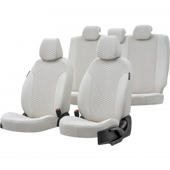 Otom Opel Zafira C 5 Kişi 2012-Sonrası Özel Üretim Koltuk Kılıfı Tokyo Design Tay Tüyü Fildişi ürün görseli 1