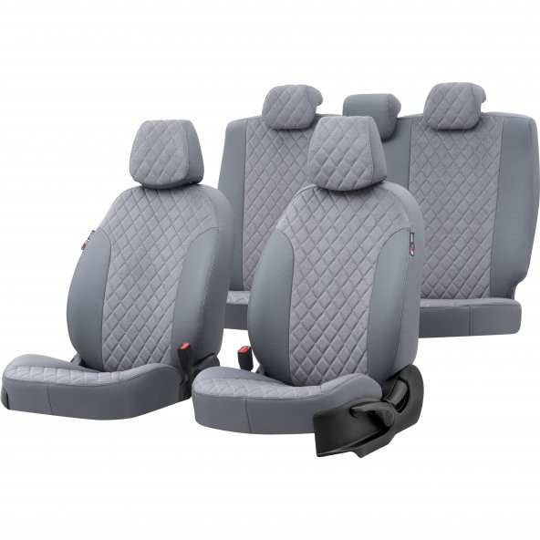 Otom Fiat Brava 1996-2004 Özel Üretim Koltuk Kılıfı Madrid Design Tay Tüyü Füme ürün görseli 1