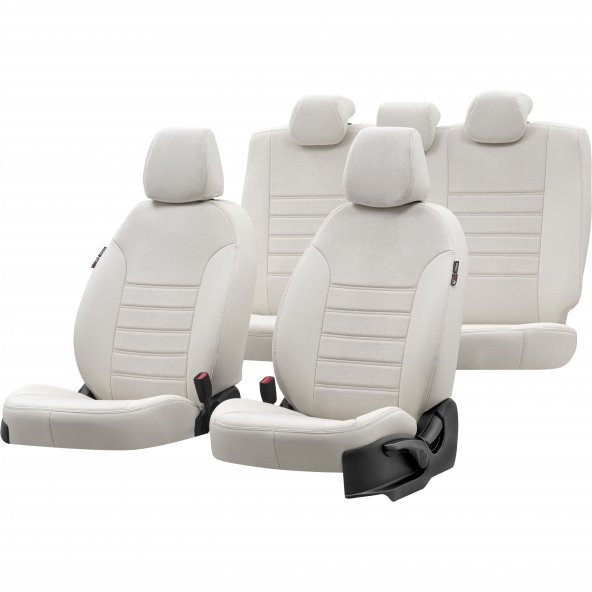 Otom V.w. Polo 2002-2009 Özel Üretim Koltuk Kılıfı London Design Fildişi ürün görseli 1