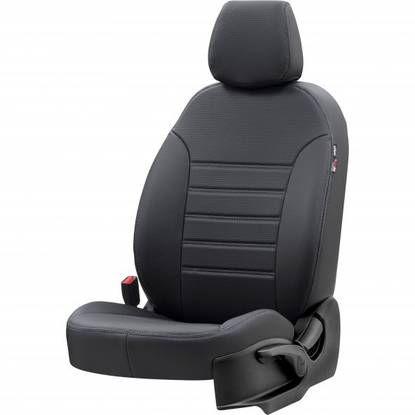 Otom Fiat Albea 2002-2012 Özel Üretim Koltuk Kılıfı New York Design Siyah ürün görseli 1
