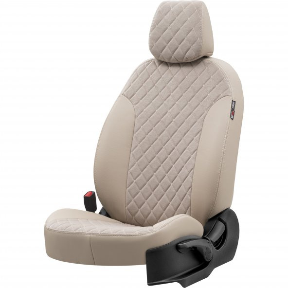 Otom Hyundai Accent 1995-1999 Özel Üretim Koltuk Kılıfı Madrid Design Tay Tüyü Bej ürün görseli 1