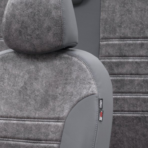 Otom Ford Transit Custom 2012-Sonrası 4+1 (5 Kişi) Özel Üretim Koltuk Kılıfı Milano Design Füme ürün görseli 1