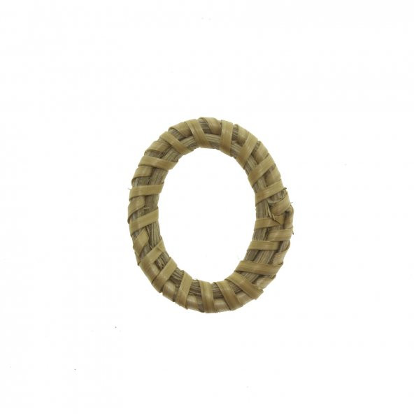 20 Adet 4x3cm Doğal Hasır Aksesuar Oval ürün görseli 1
