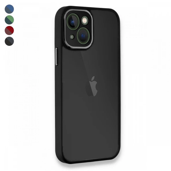 iPhone 14 Plus Kılıf Freya Lazer Lens Kamera Çerçeveli Silikon Kapak ürün görseli 1