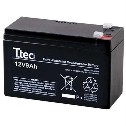 Ttec 12V 9Ah Bakımsız Kuru Akü  (07/2024 Üretimi) ürün görseli 1