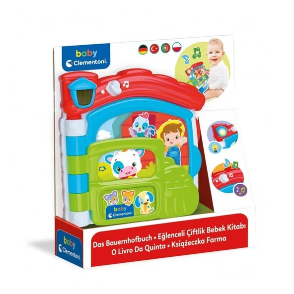 Clementoni Baby Eğlenceli Çiftlik Bebek Kitabı Cle-17652 ürün görseli 1