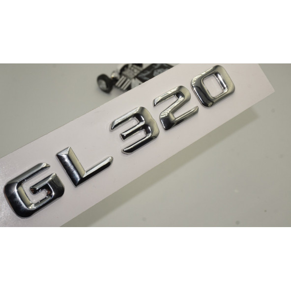 Benz GL 320 Bagaj Krom Metal 3M 3D Yazı Logo ürün görseli 1