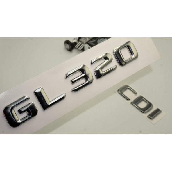 Benz GL 320 CDi Bagaj Krom Metal 3M 3D Yazı Logo ürün görseli 1