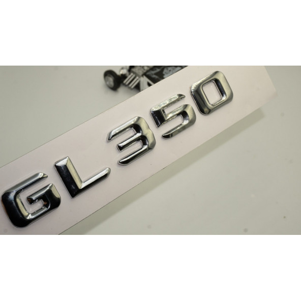 Benz GL 350 Bagaj Krom Metal 3M 3D Yazı Logo ürün görseli 1