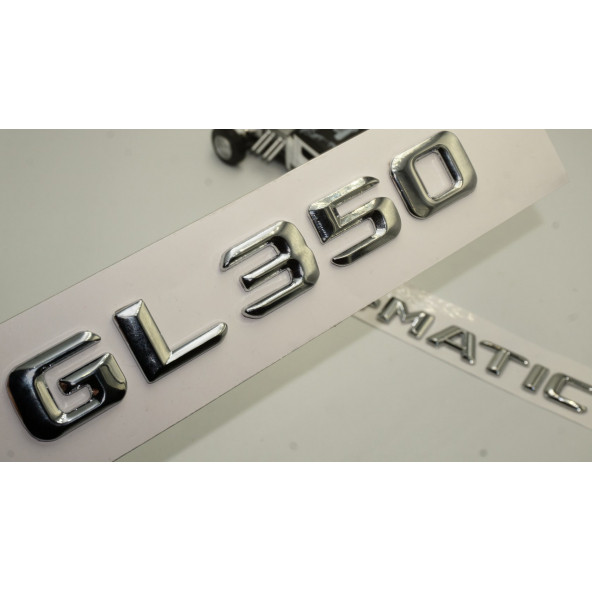 Benz GL 350 4Matic Bagaj Krom Metal 3M 3D Yazı Logo ürün görseli 1