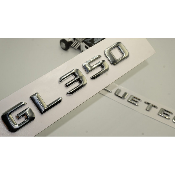Benz GL 350 Bluetec Bagaj Krom Metal 3M 3D Yazı Logo ürün görseli 1