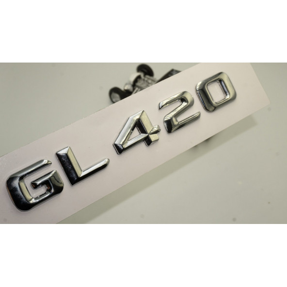 Benz GL 420 Bagaj Krom Metal 3M 3D Yazı Logo ürün görseli 1