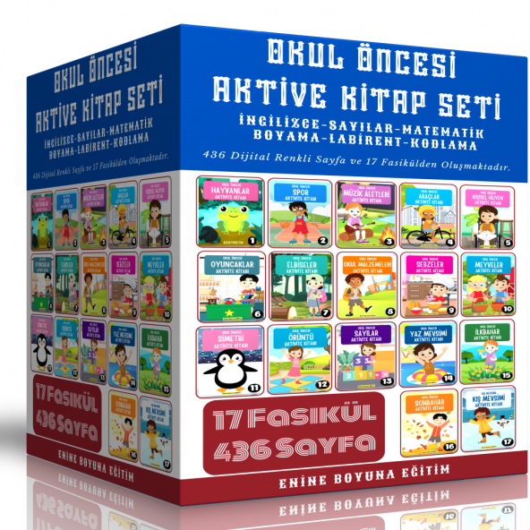 Okul Öncesi Aktivite Kitap Seti (17 Fasikül) ürün görseli 1