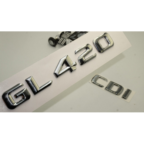 Benz GL 420 CDi Bagaj Krom Metal 3M 3D Yazı Logo ürün görseli 1