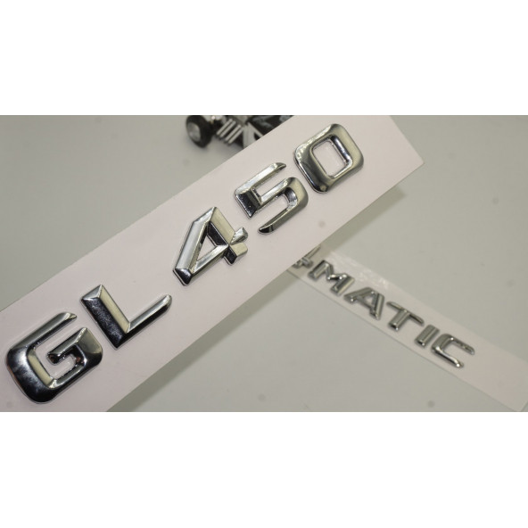 Benz GL 450 4Matic Bagaj Krom Metal 3M 3D Yazı Logo ürün görseli 1