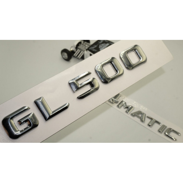 Benz GL 500 4Matic Bagaj Krom Metal 3M 3D Yazı Logo ürün görseli 1