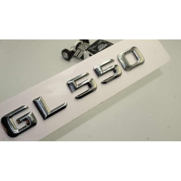 Benz GL 550 Bagaj Krom Metal 3M 3D Yazı Logo ürün görseli 1