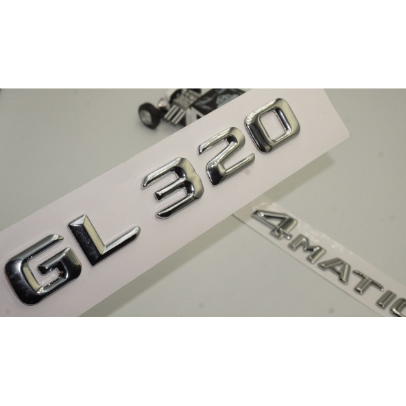 Benz GL 320 4Matic Bagaj Krom Metal 3M 3D Yazı Logo ürün görseli 1