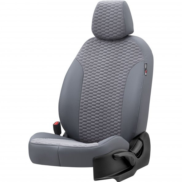 Otom Fiat 500 L 2013-2018 Özel Üretim Koltuk Kılıfı Tokyo Design Tay Tüyü Füme ürün görseli 1