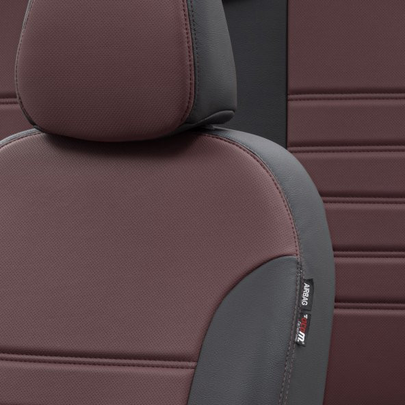Otom Hyundai I10 2020-SONRASI Özel Üretim Koltuk Kılıfı İstanbul Design Bordo - Siyah ürün görseli 1