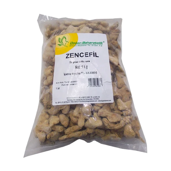 Zencefil Kökü Tane Doğal 1000 Gr Paket ürün görseli 1