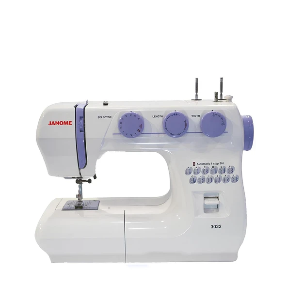 Janome 3022 Uzatma Tablalı Aile Tipi Dikiş Makinesi 23 Desenli Tek Adımda İlik Açma Otomatik İplik Takma Ev Tipi Dikiş Makinesi ürün görseli 1