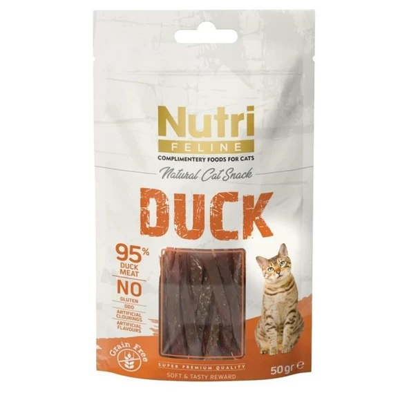 Nutri Feline Tahılsız Ördekli Sandwich Kedi Ödülü 50 Gr ürün görseli 1