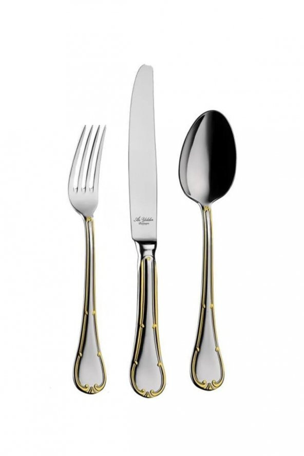 Aryıldız Tulip Prestige Plus Gold 89 Parça Çatal Kaşık Bıçak Takımı ürün görseli 1