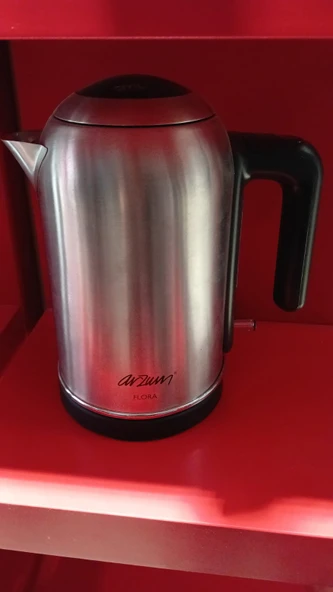 AÇIKLAMAYI OKU Arzum AR382 Flora 2000W Gizli Rezis. 1 LT Çelik Su Isıtıcı Kettle ürün görseli 1