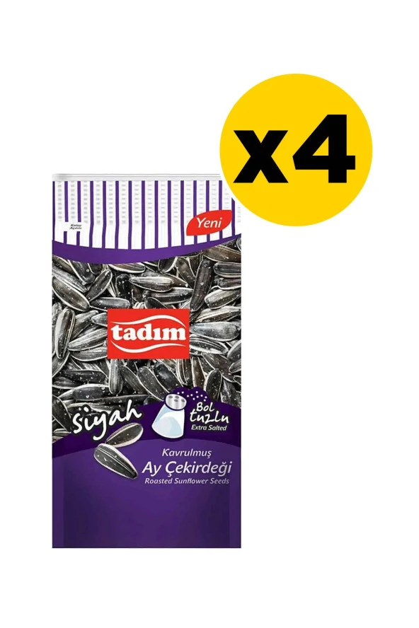 Tadım Ayçekirdeği 180 Gr Bol Tuzlu Kavrulmuş Siyah X 4 Adet ürün görseli 1