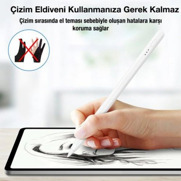 Coofbe Apple Pencil 2. Nesil İpad 6.Nesil Uyumlu  Kapasitif Stylus Kalem, Aktif Versiyon İphone, İpad Dokunmatik Kalem ürün görseli 1