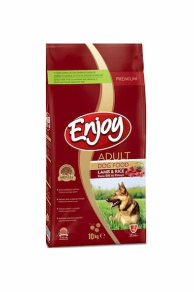 Enjoy Kuzu Etli  ve Pirinçli Yetişkin Köpek Maması 10 Kg ürün görseli 1