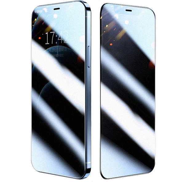 iPhone 12 Pro Max Rika Premium Hayalet Temperli Cam Ekran Film ürün görseli 1