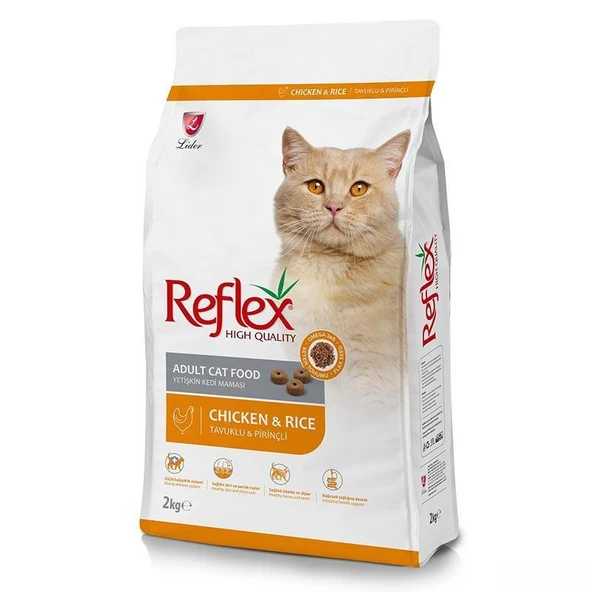 REFLEX CHICKEN/RICE YETISKIN KEDI MAMASI 2KG ürün görseli 1