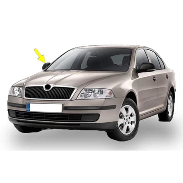 Skoda Octavia A5 2005-2008 Sağ Dış Dikiz Ayna Kapağı Siyah 1Z0857538 ürün görseli 1