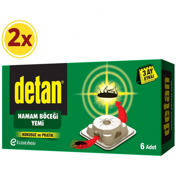 Detan Süper Böcek Yemi Çifte Güç 2x6 Tablet ürün görseli 1