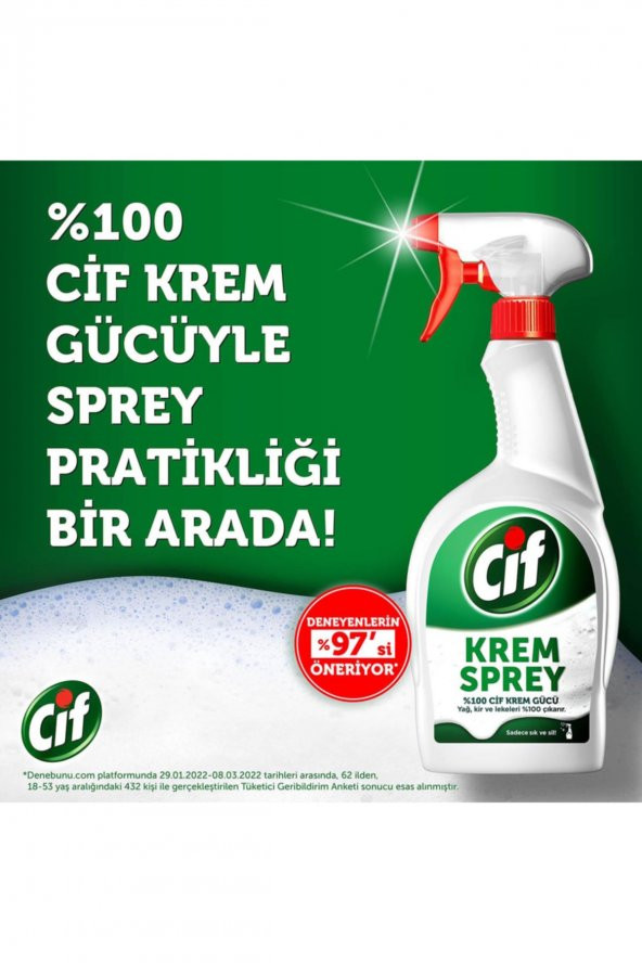 Cıf Krem Sprey 750 ml X3 - Resim 4
