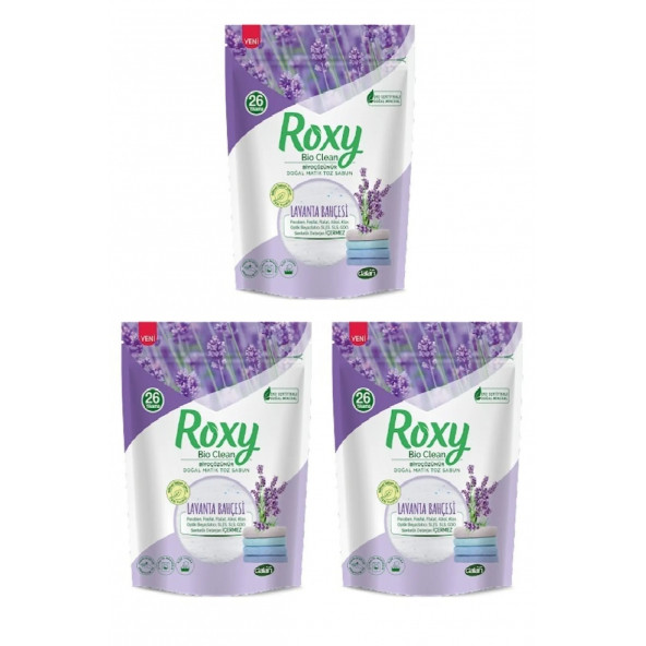 Dalan Roxy Matik Sabun Tozu 800 Gr Lavanta 3 Lü Set ürün görseli 1