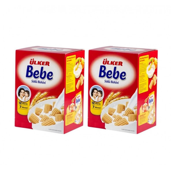 Ülker Bebek Bisküvi 1600 Gr 12 Vitaminli Kutu 2li Set ürün görseli 1