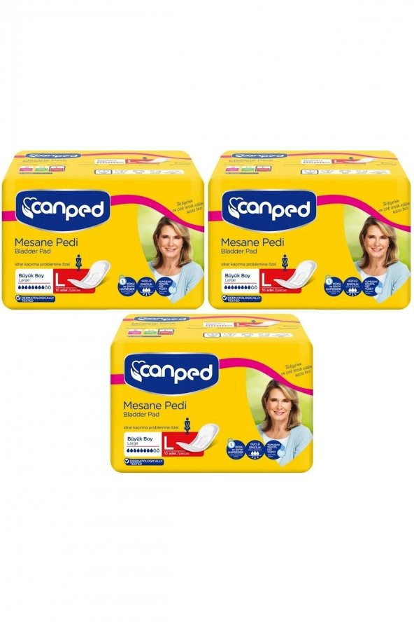 Canped Mesane Pedi Klasik L büyük Boy 30 Adet 3pk x 10 ürün görseli 1