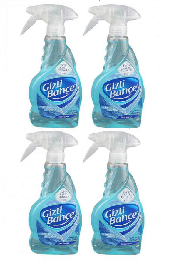 Eyüp Sabri Tuncer Gizli Bahçe Yeni Nesil Oda Spreyi Okyanus Ferahlığı 500 ml x 4 Adet ürün görseli 1