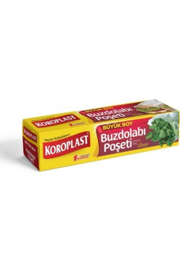 Koroplast 20 li Büyük Boy Standart Buzdolabı Poşeti 30x45 cm ürün görseli 1