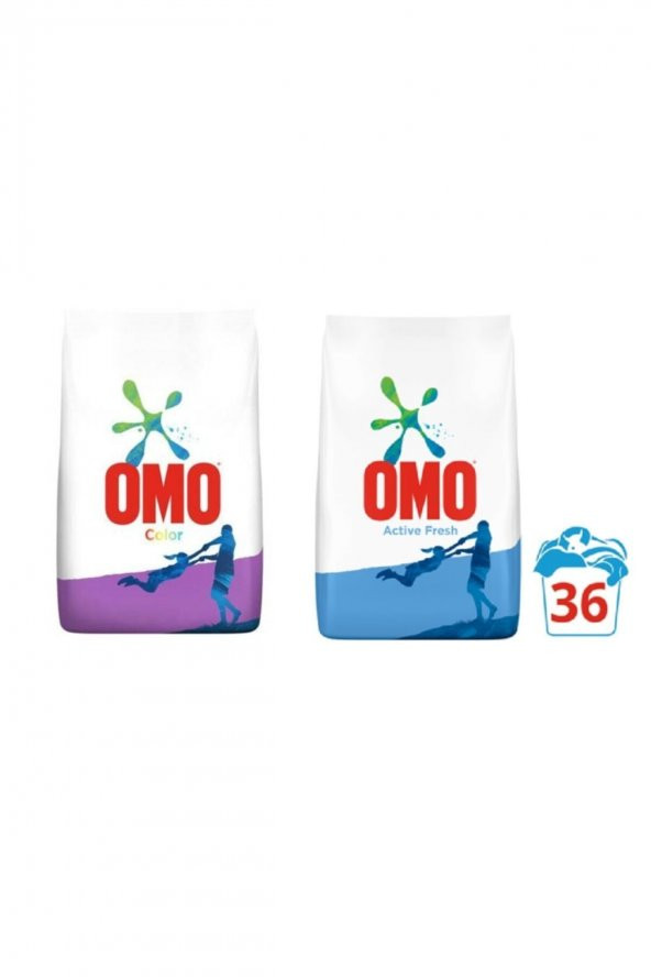 Omo Matik Active Fresh 5,5 kg Ve Matik Color 5,5 kg ürün görseli 1