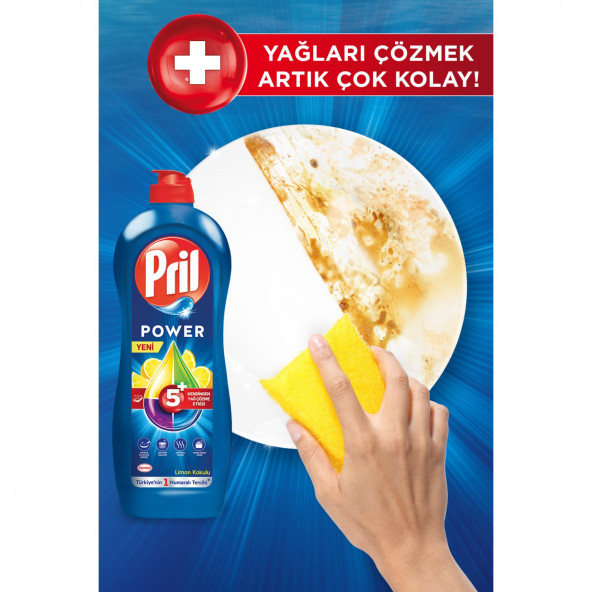 Pril Bulaşık Deterjanı - Power Limon 675 g - Resim 3